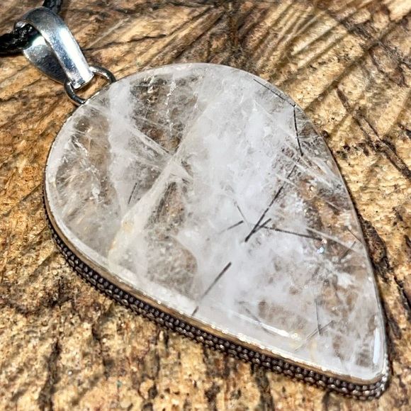 Rutiliated Quartz Pendant 2 1/2” - Picture 6 of 10